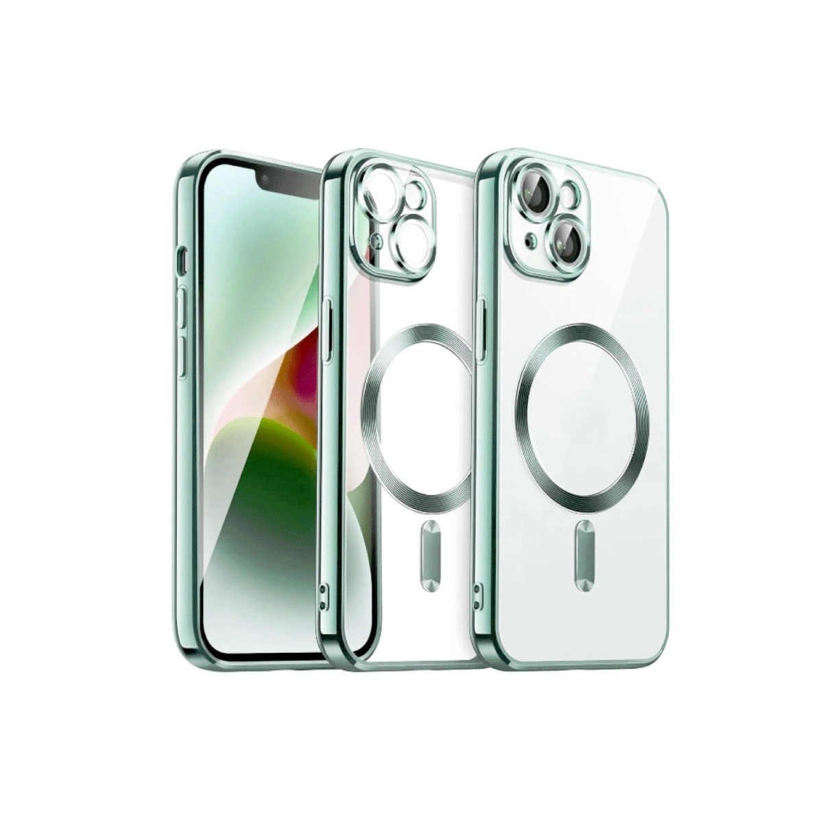 İphone 13 Kılıf Kross Magneticsafe Kapak - Koyu Yeşil