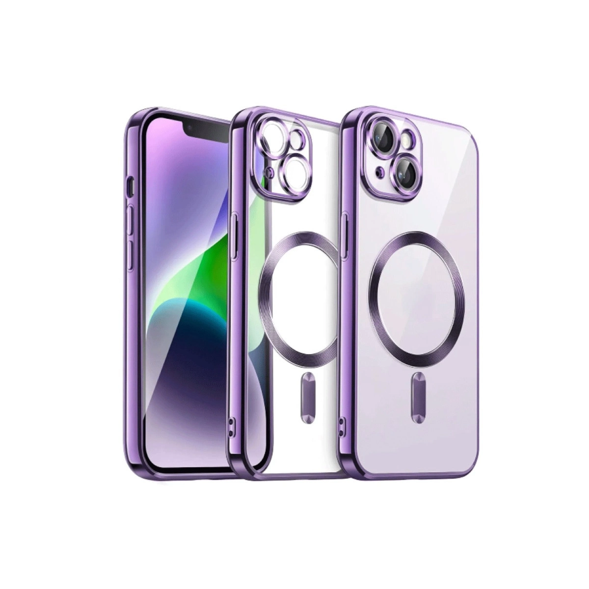İphone 13 Kılıf Kross Magneticsafe Kapak - Mor