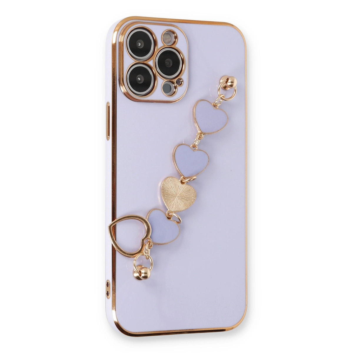 İphone 13 Pro Kılıf Esila Silikon - Lila