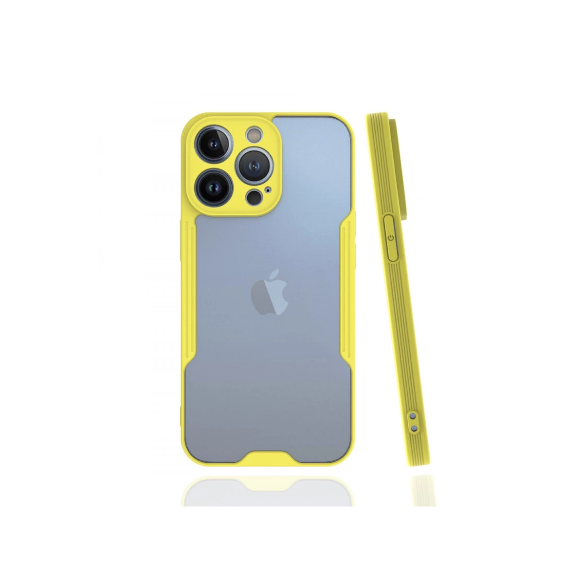 İphone 13 Pro Kılıf Platin Silikon - Sarı