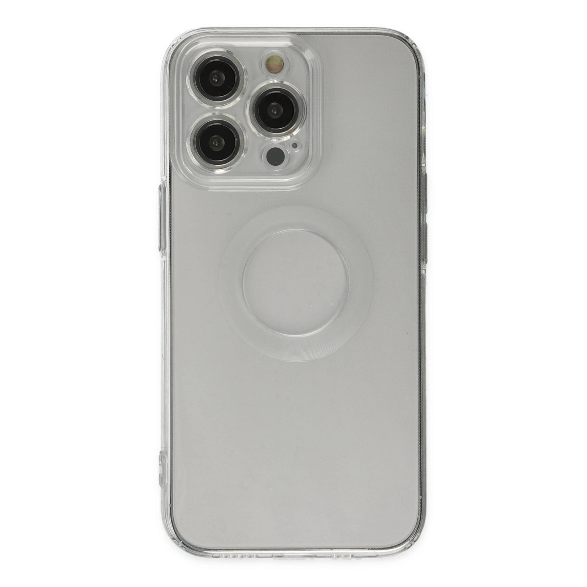 İphone 13 Pro Kılıf Santa Lens Silikon - Şeffaf