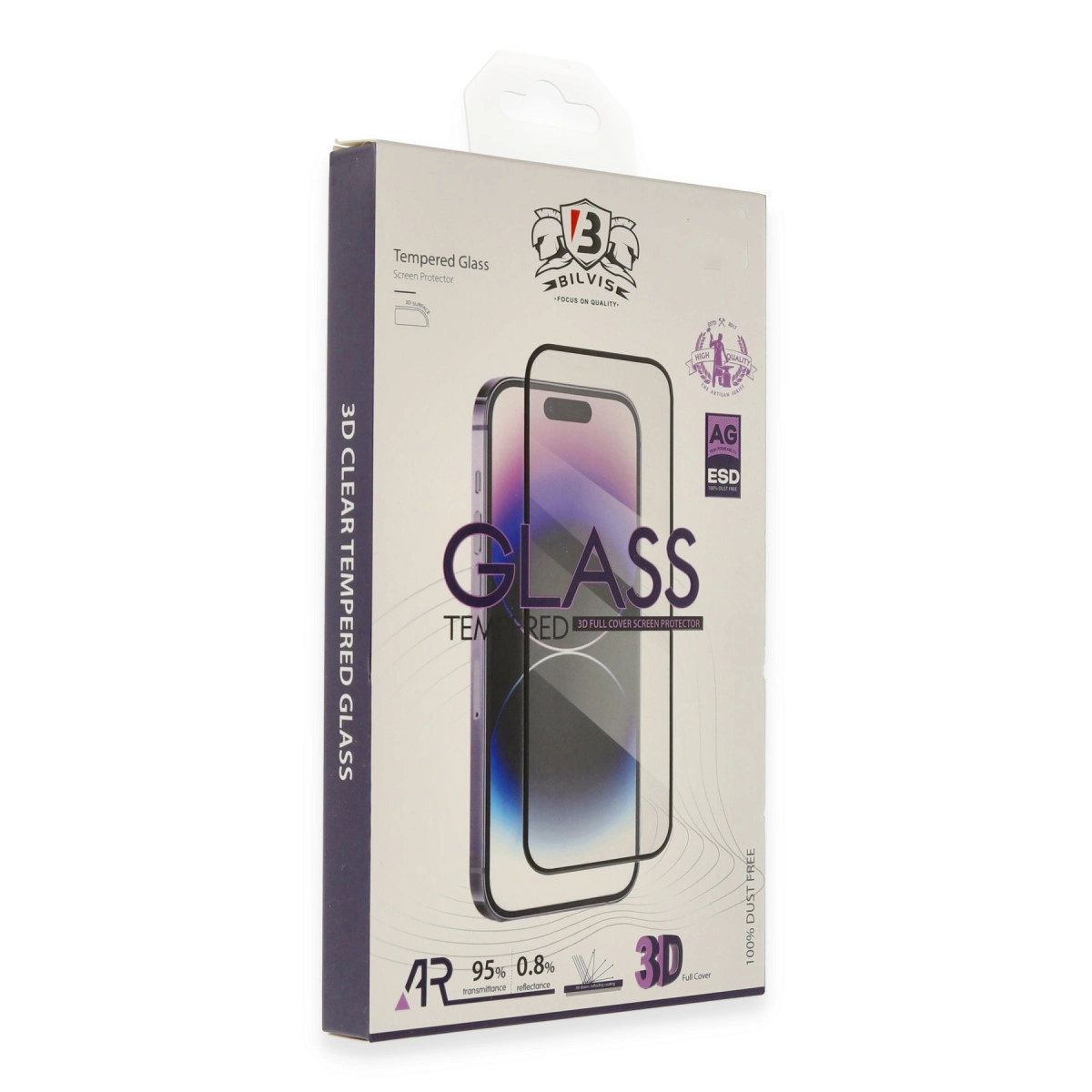 İphone 13 Pro Max Bilvis 3d Cam Ekran Koruyucu