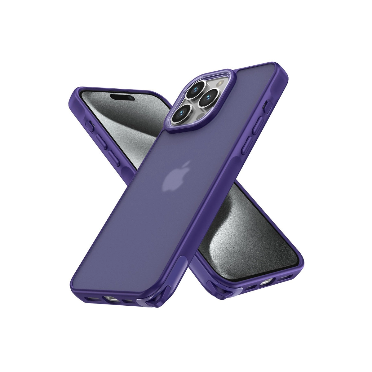 İphone 13 Pro Max Kılıf Elegant Kapak - Derin Mor