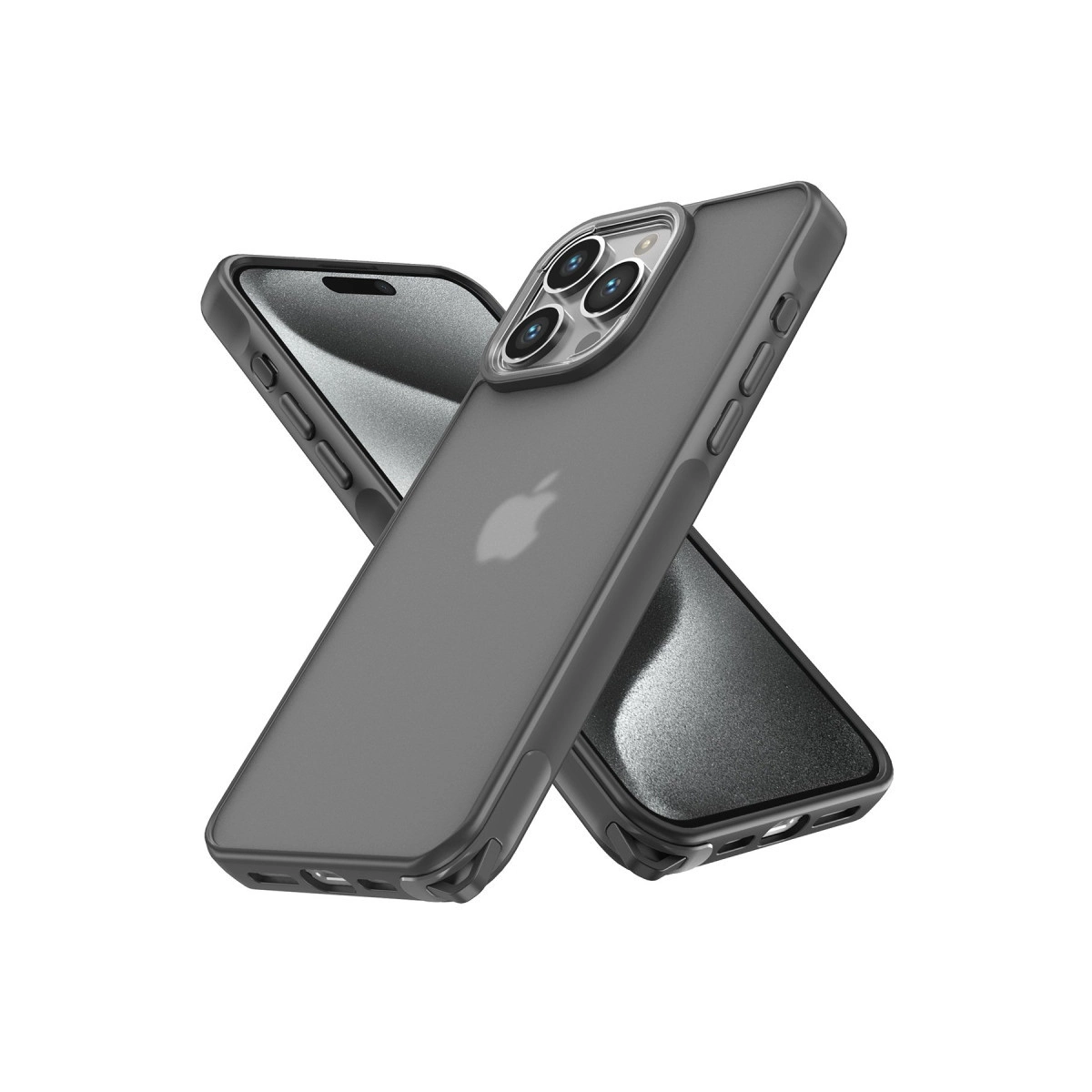 İphone 13 Pro Max Kılıf Elegant Kapak - Titan Gri