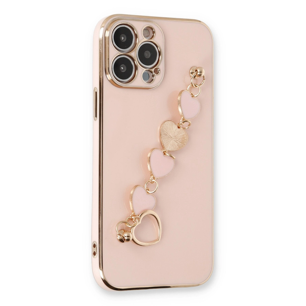 İphone 13 Pro Max Kılıf Esila Silikon - Pudra