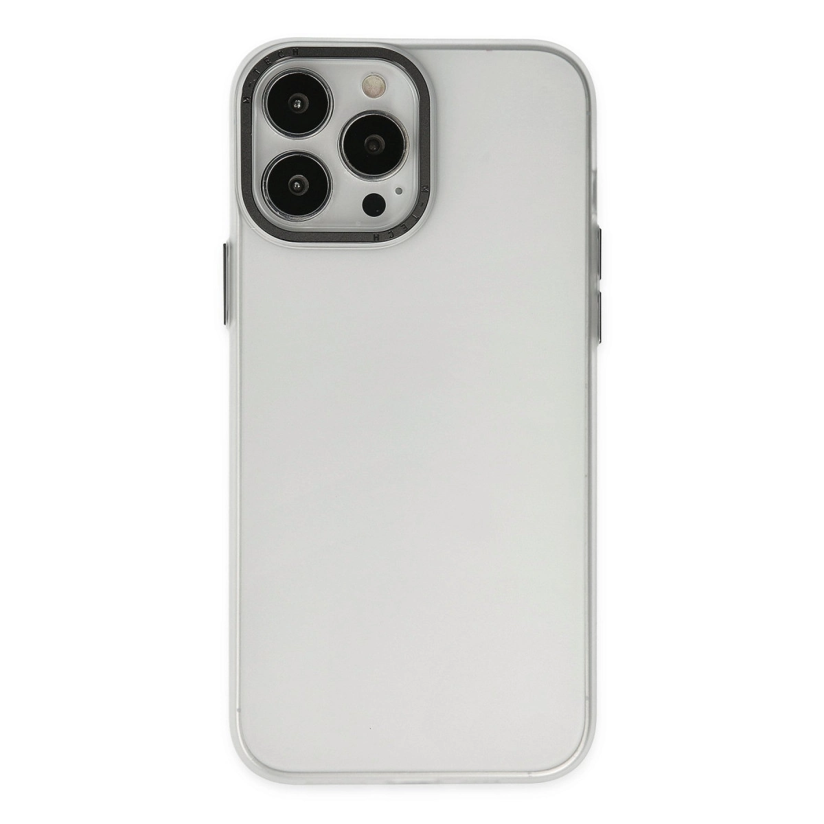 İphone 13 Pro Max Kılıf Modos Metal Kapak - Şeffaf