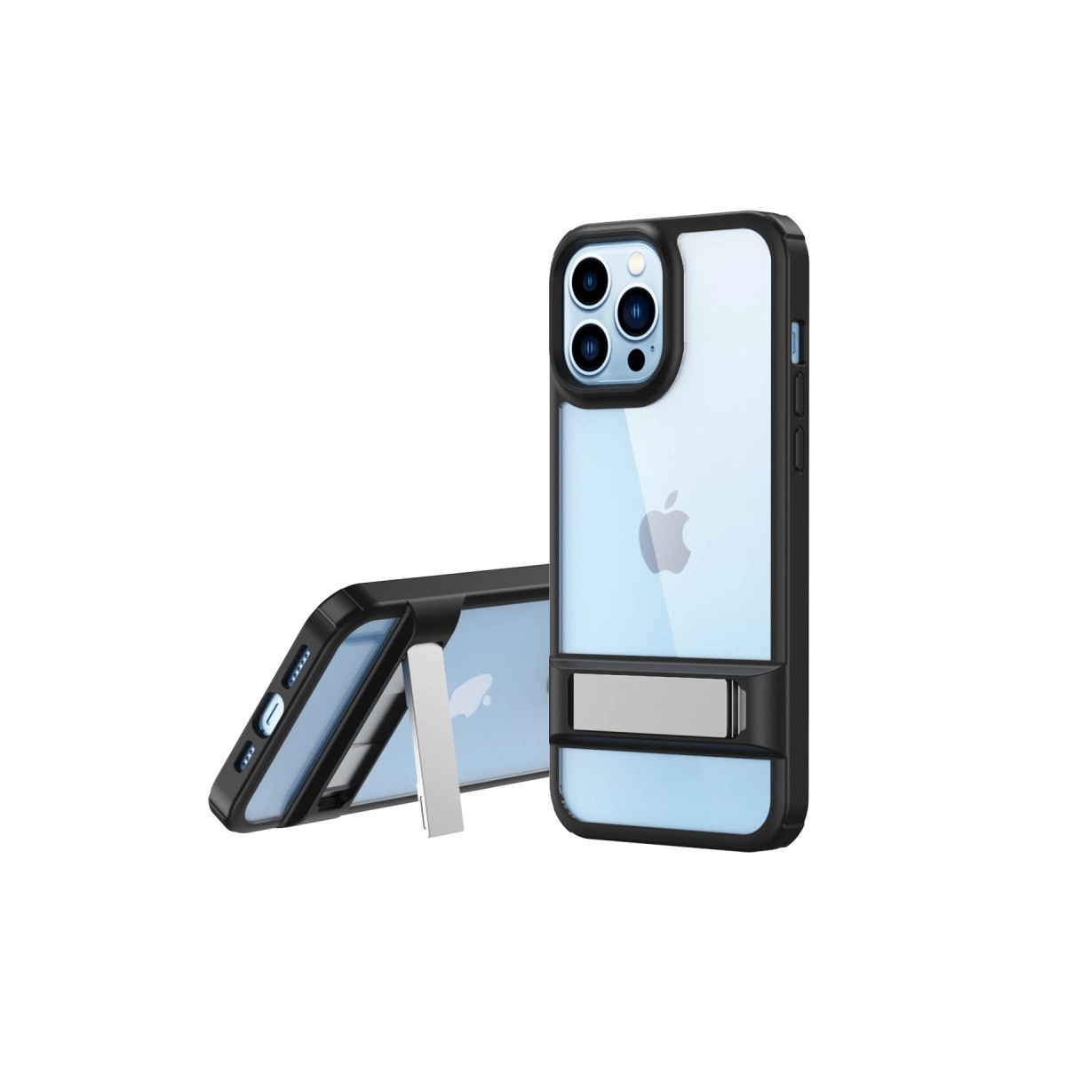 İphone 13 Pro Max Kılıf Rolet Stand Kapak - Siyah