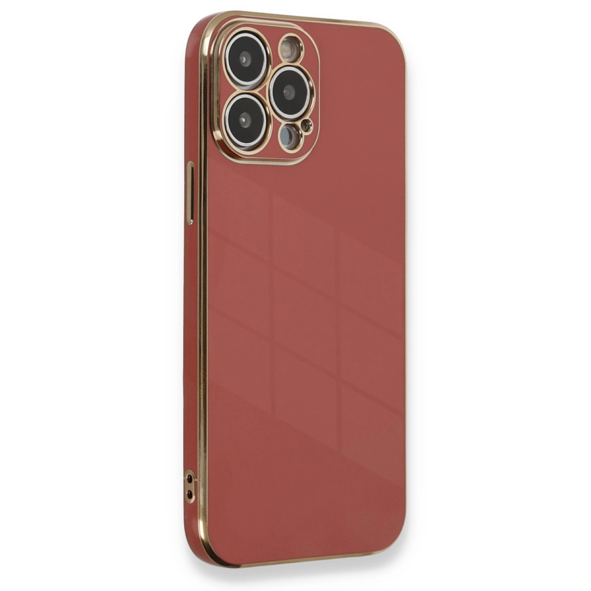 İphone 13 Pro Max Kılıf Volet Silikon - Kırmızı