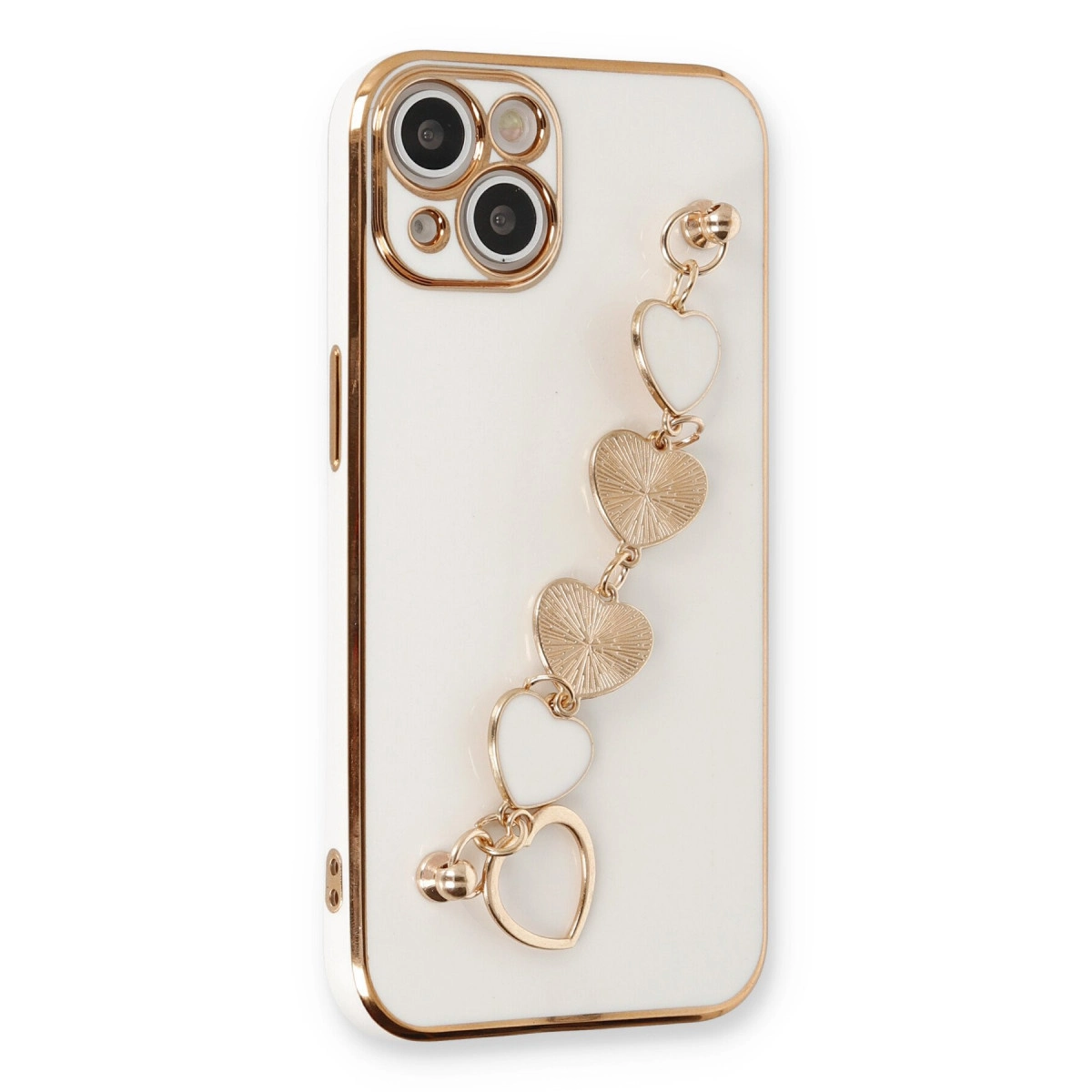İphone 14 Kılıf Esila Silikon - Beyaz