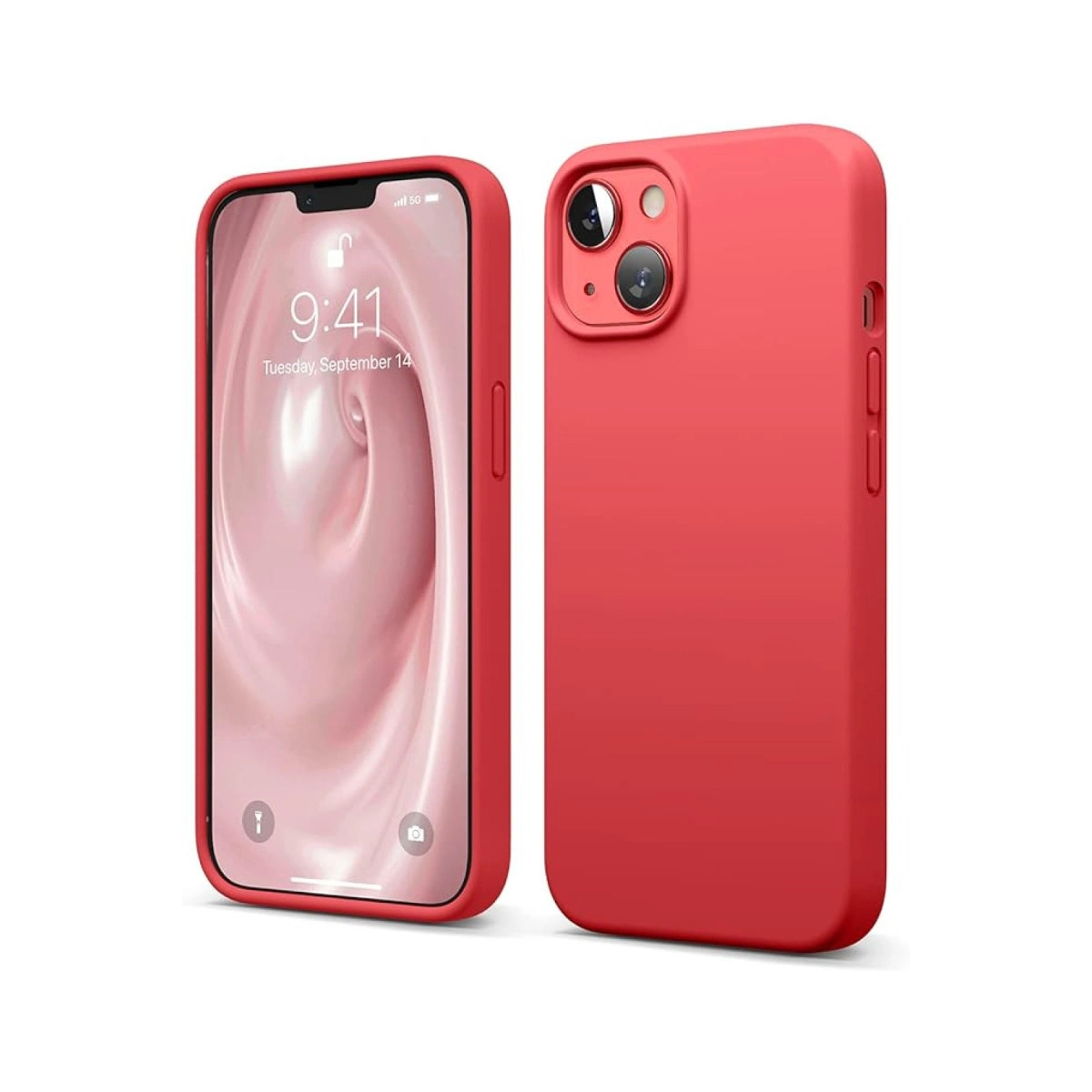 İphone 14 Kılıf First Silikon - Kırmızı