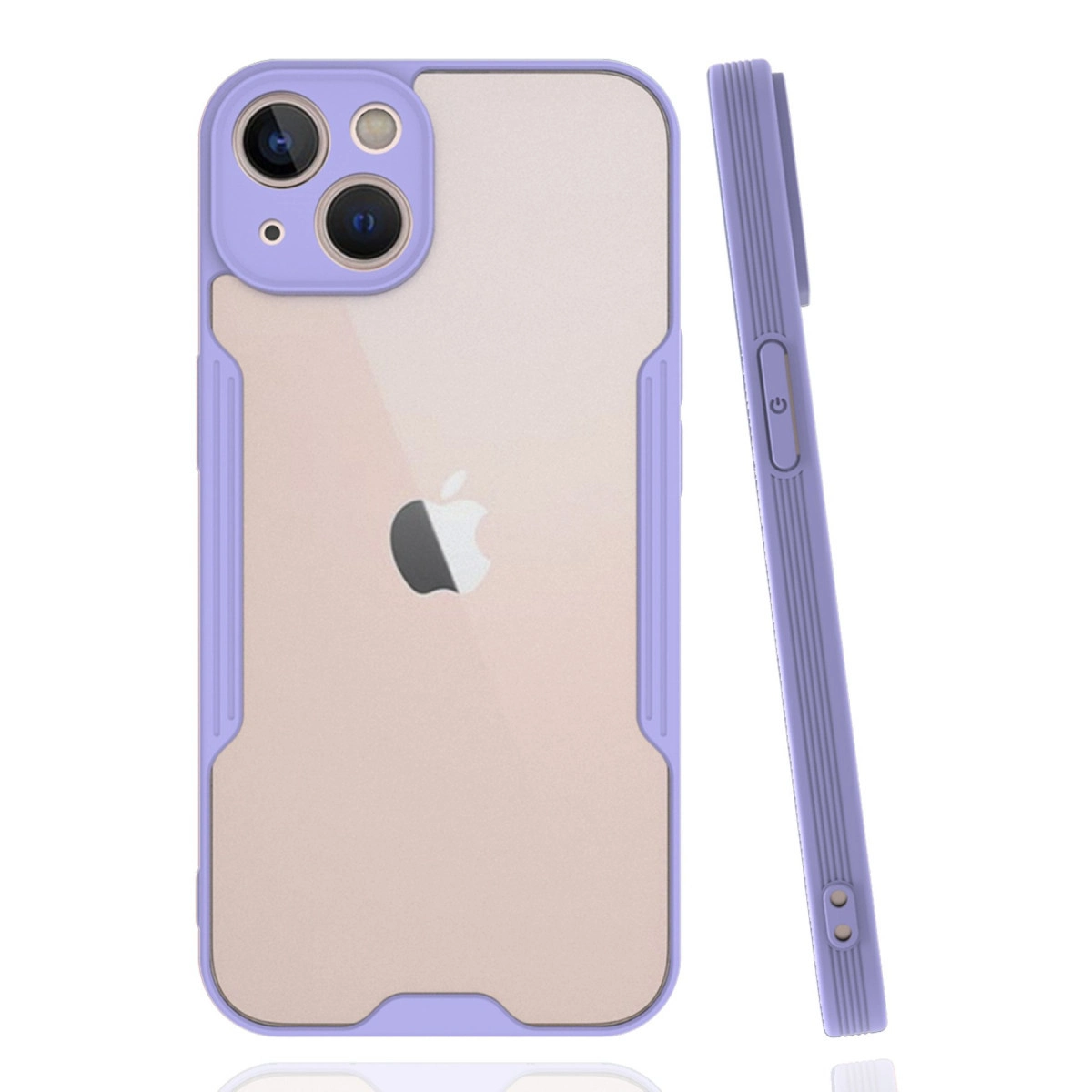İphone 14 Kılıf Platin Silikon - Lila