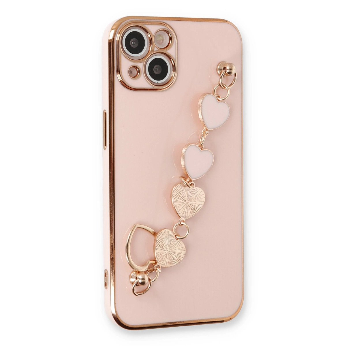 İphone 14 Plus Kılıf Esila Silikon - Pudra