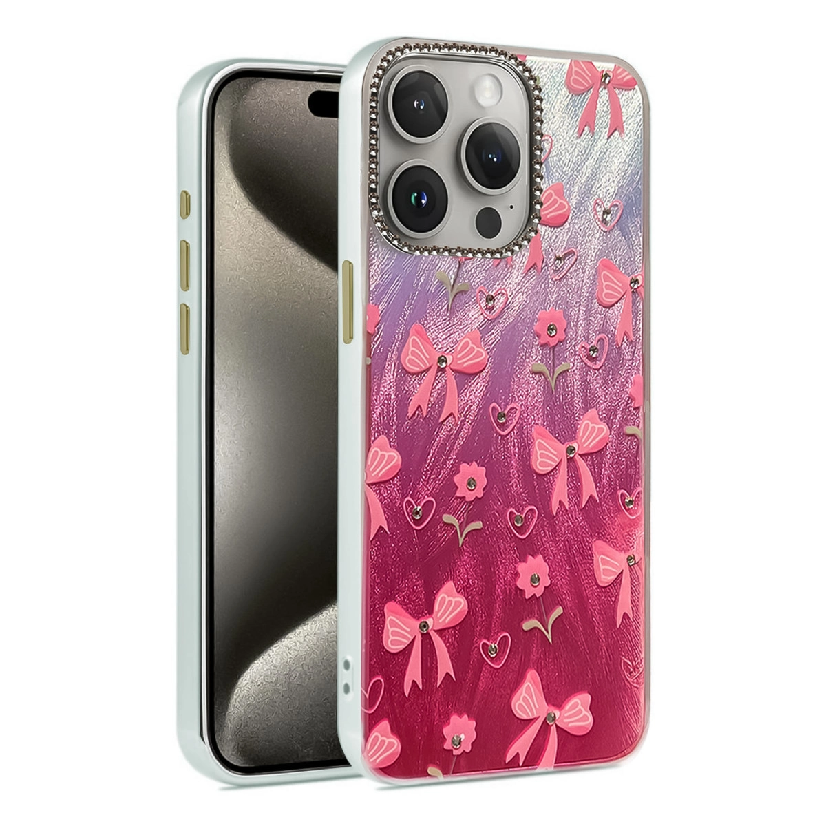 İphone 14 Pro Kılıf Blade Aynalı Desenli Kapak - Desen 3