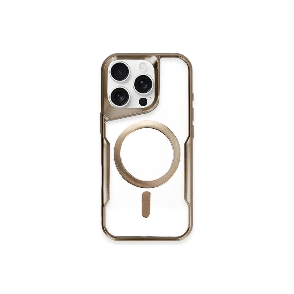 İphone 14 Pro Kılıf Boyi Magsafe Silikon Kapak - Kahverengi
