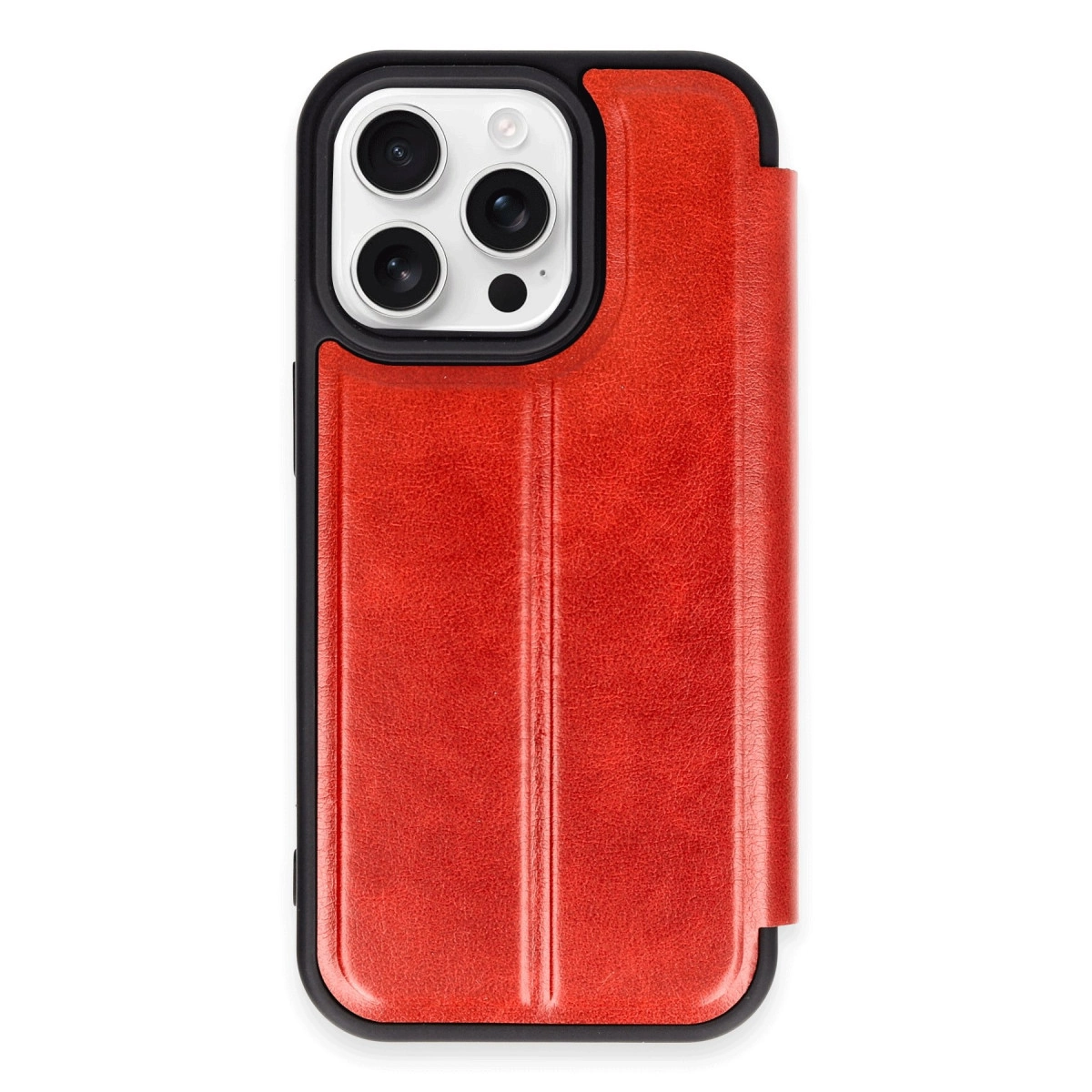 İphone 14 Pro Kılıf Flip Cover - Kırmızı