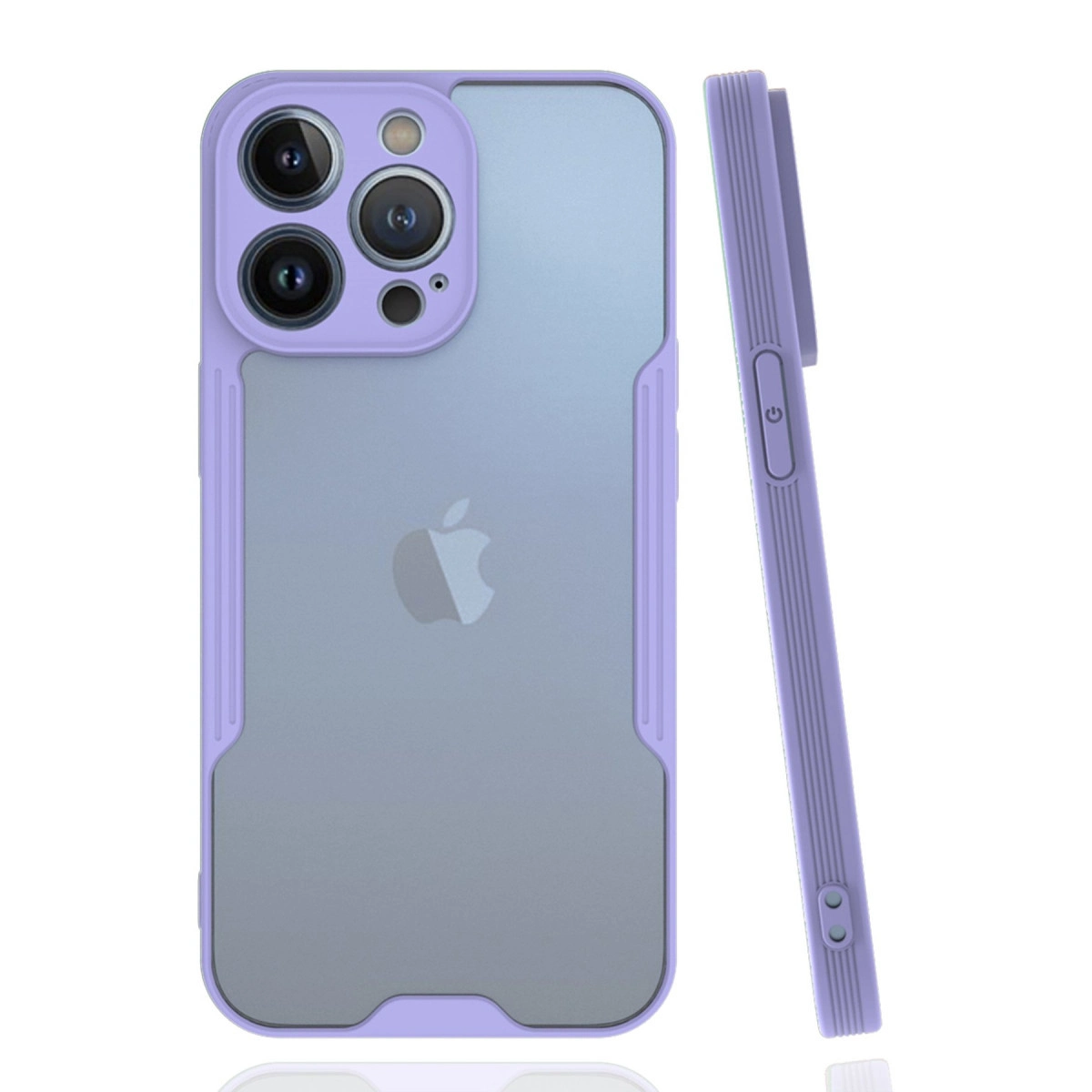 İphone 14 Pro Kılıf Platin Silikon - Lila