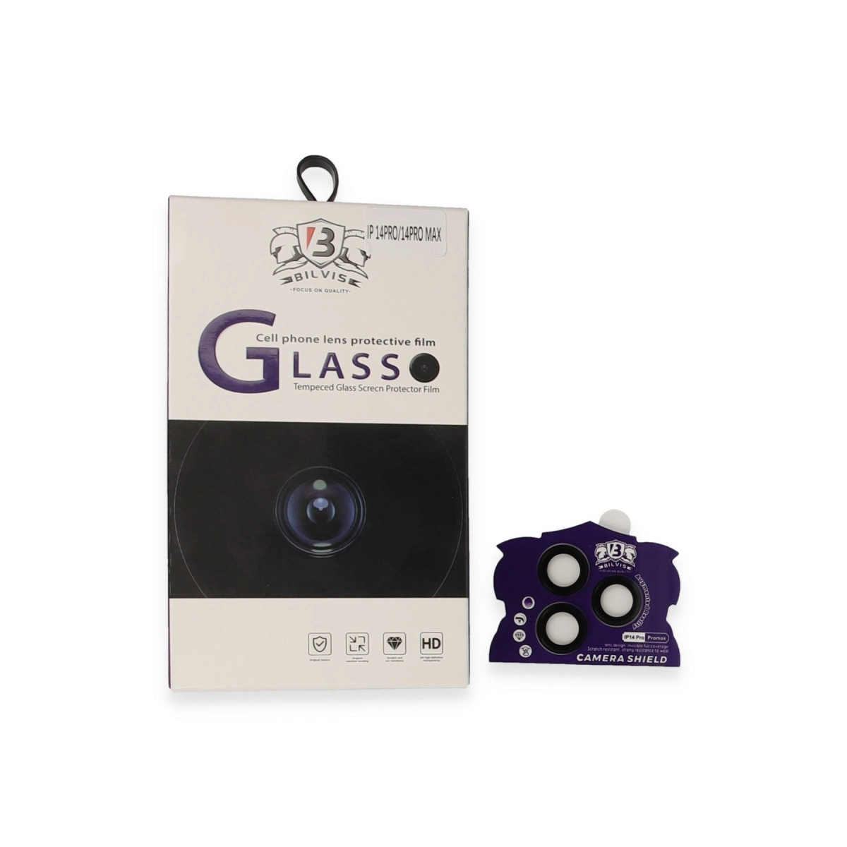 İphone 14 Pro Max Bilvis Titan Kamera Lens - Siyah