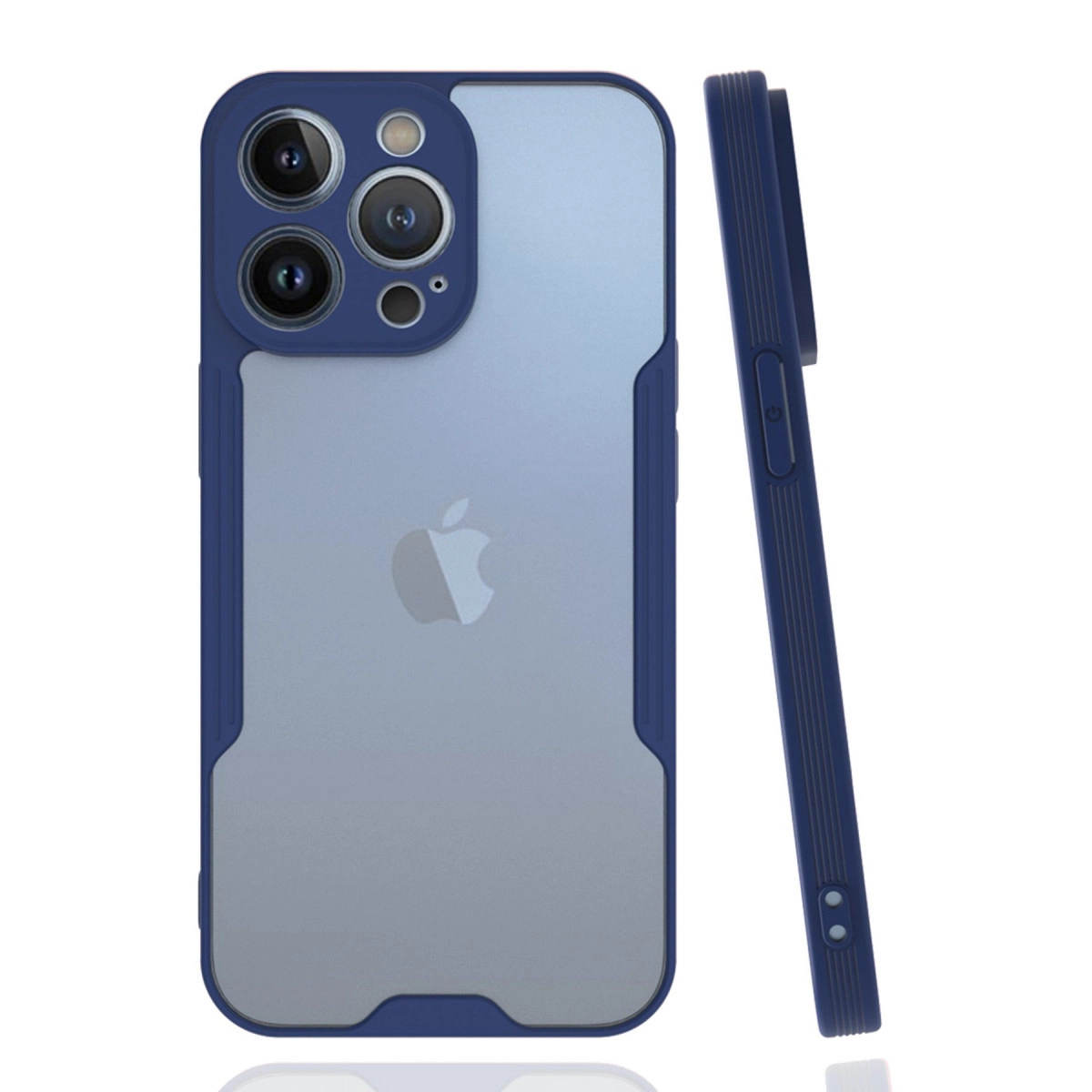 İphone 14 Pro Max Kılıf Platin Silikon - Lacivert