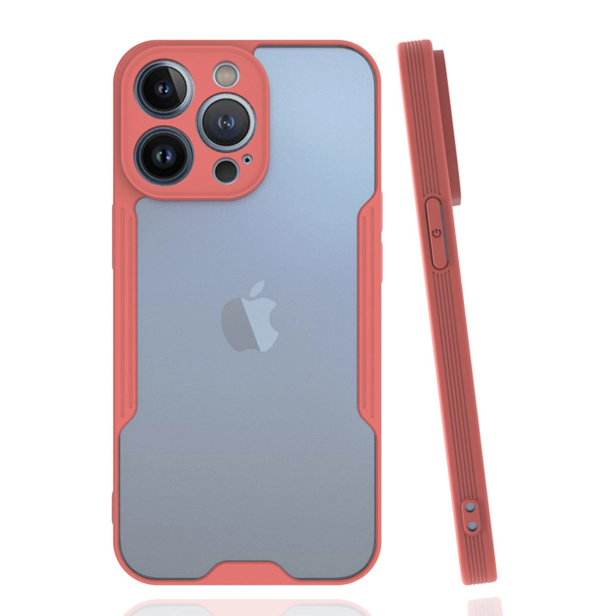 İphone 14 Pro Max Kılıf Platin Silikon - Pembe