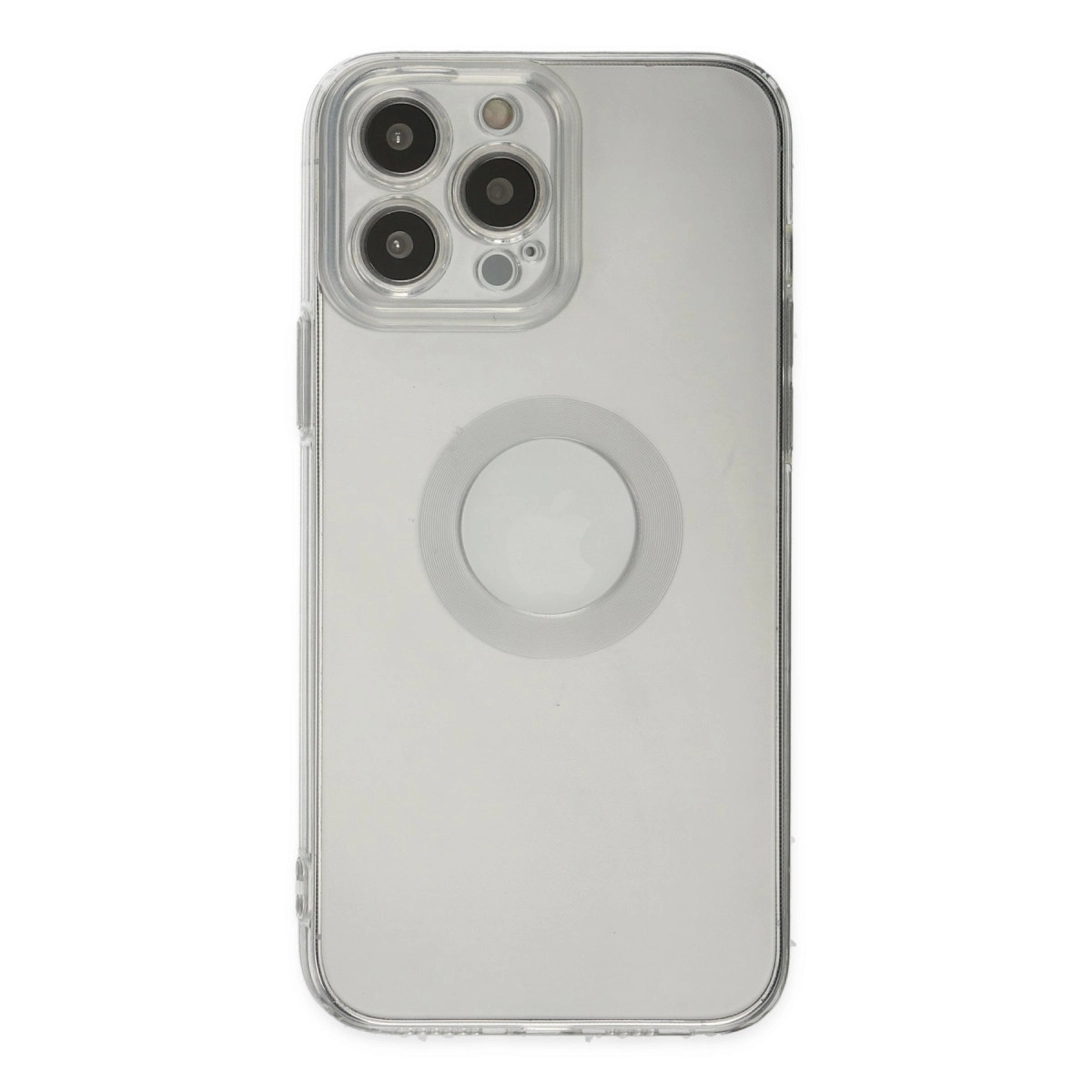 İphone 14 Pro Max Kılıf Santa Lens Silikon - Şeffaf