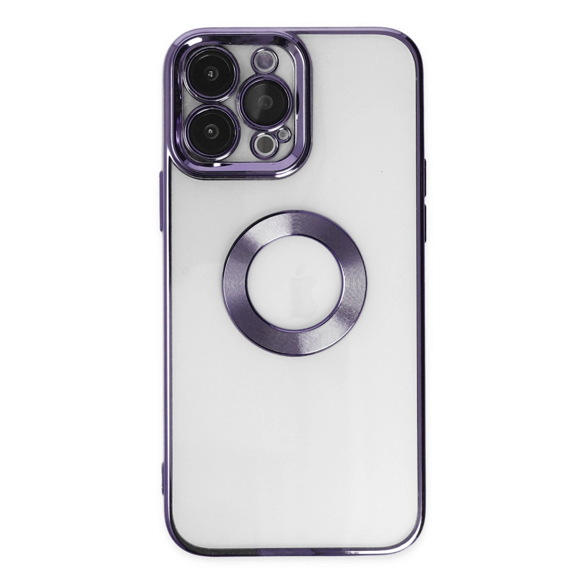 İphone 14 Pro Max Kılıf Slot Silikon - Mor