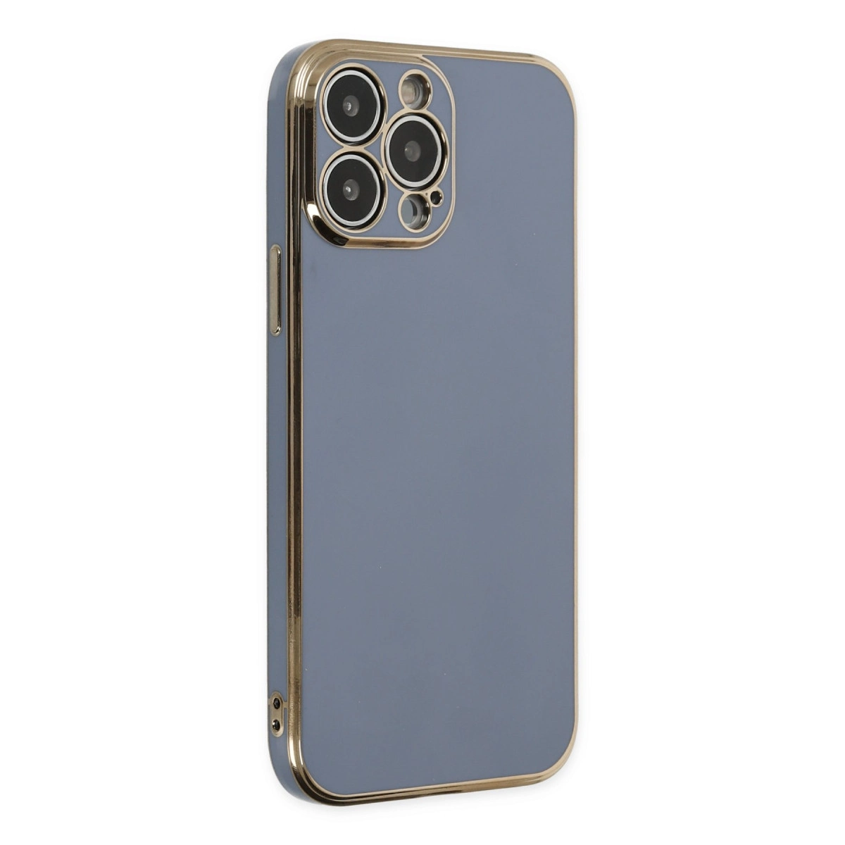 İphone 14 Pro Max Kılıf Volet Silikon - Mavi