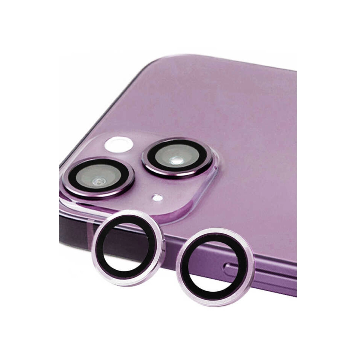 İphone 14 Raze Metal Kamera Lens - Mor