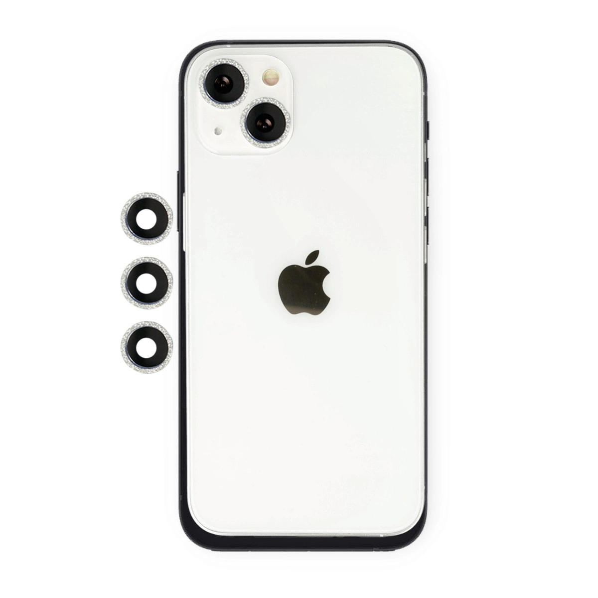 İphone 14 Shine Kamera Lens - Gümüş