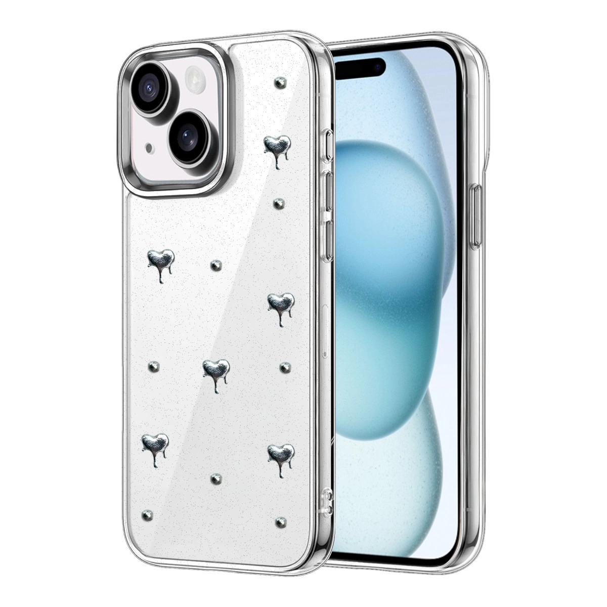 İphone 15 Fiyonk Desenli Kapak - Desen 1