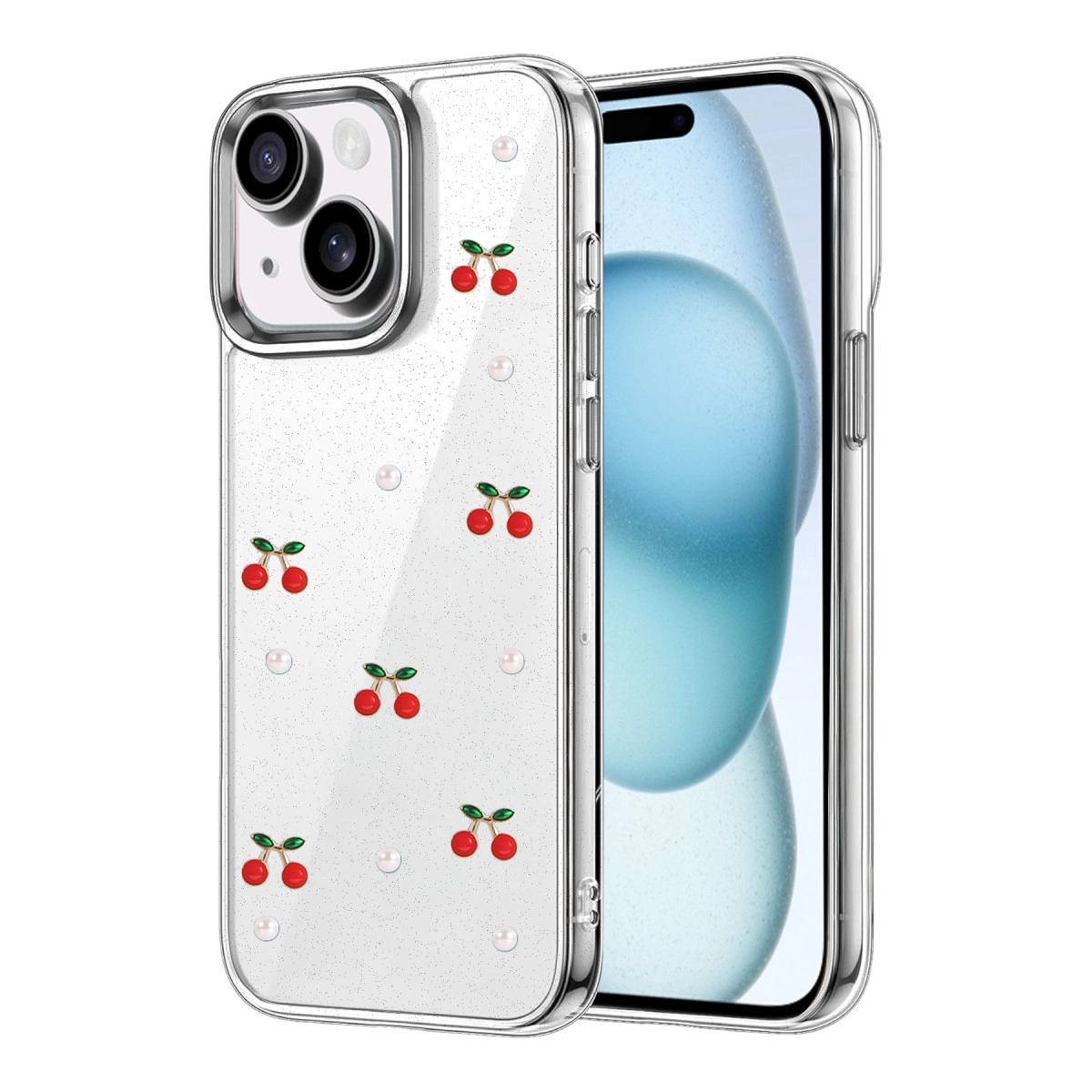 İphone 15 Fiyonk Desenli Kapak - Desen 9