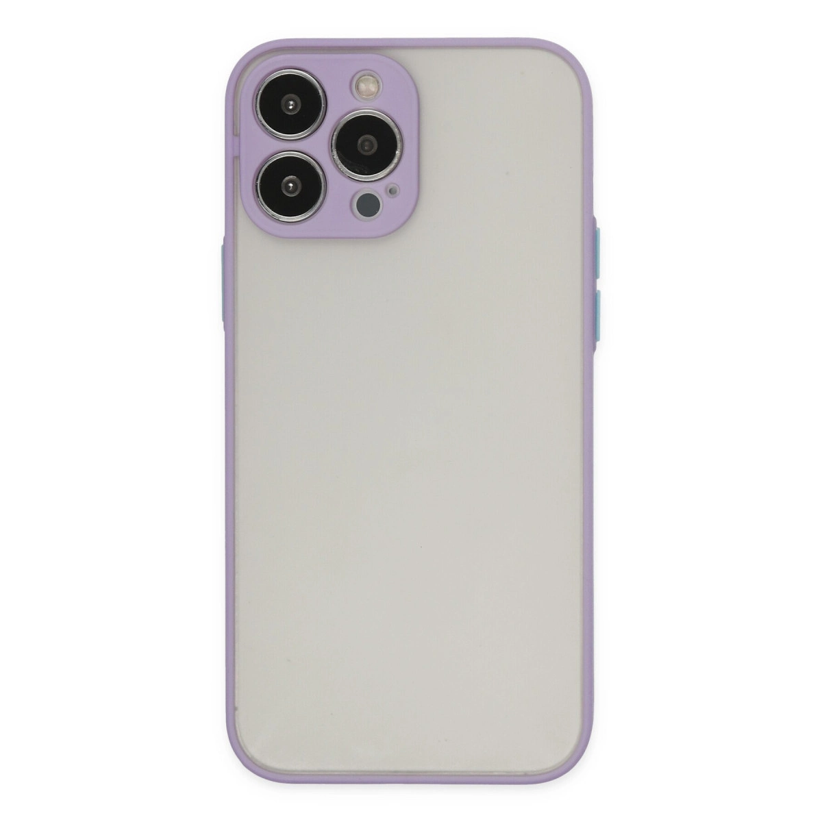 İphone 15 Pro Kılıf Montreal Silikon Kapak - Mor