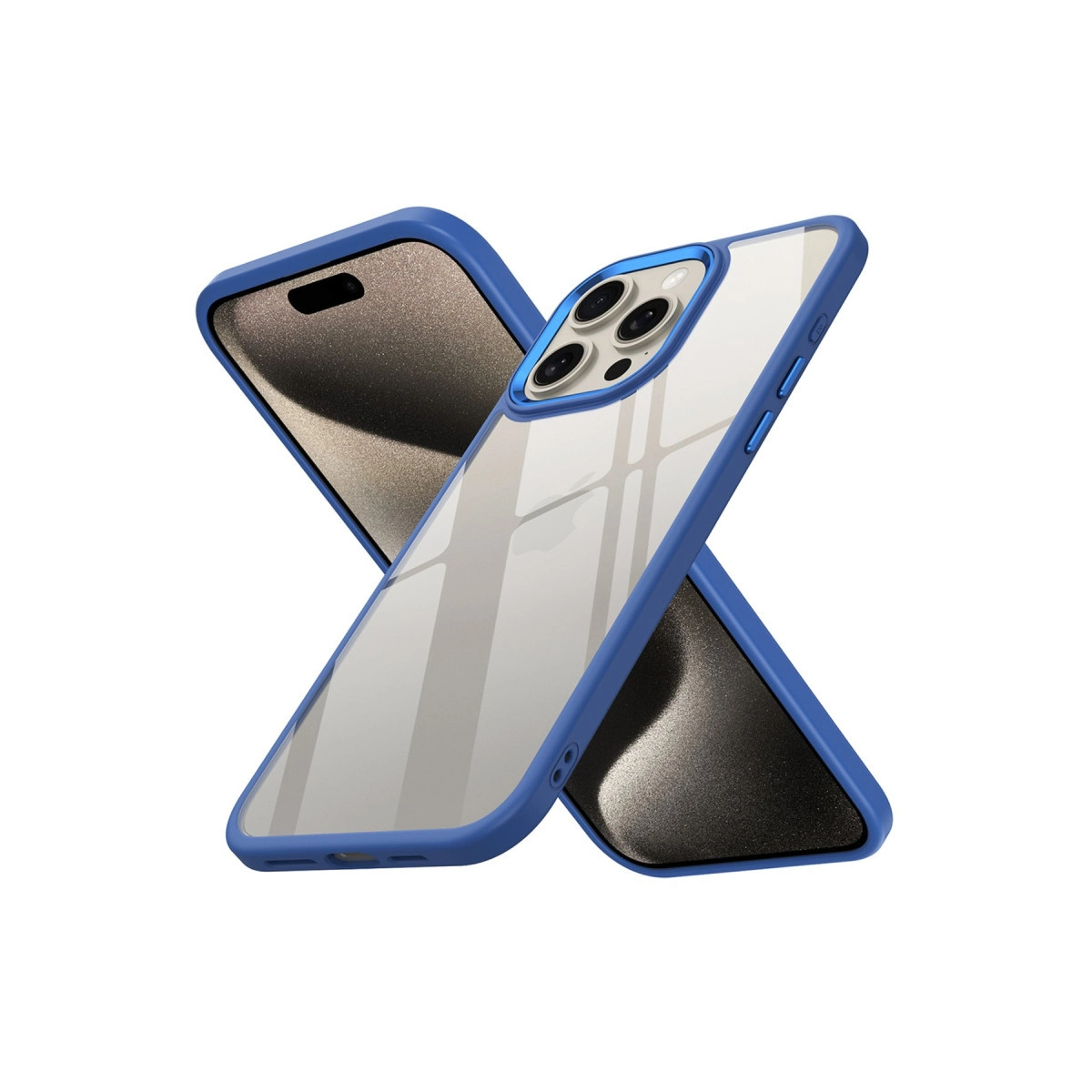 İphone 15 Pro Kılıf Power Silikon - Mavi