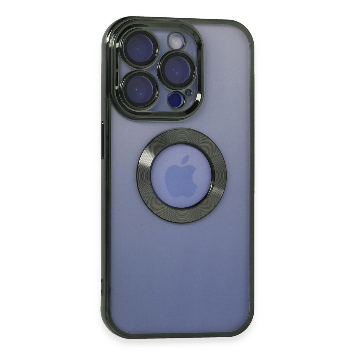 İphone 15 Pro Kılıf Slot Silikon - Köknar Yeşili