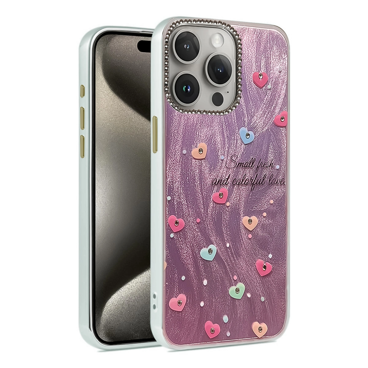 İphone 15 Pro Max Kılıf Blade Aynalı Desenli Kapak - Desen 8