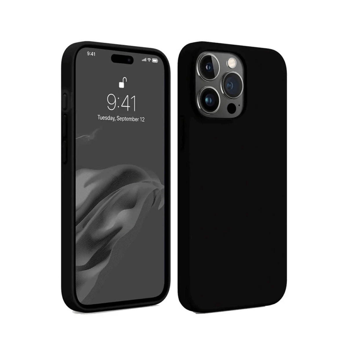 İphone 15 Pro Max Kılıf First Silikon - Siyah