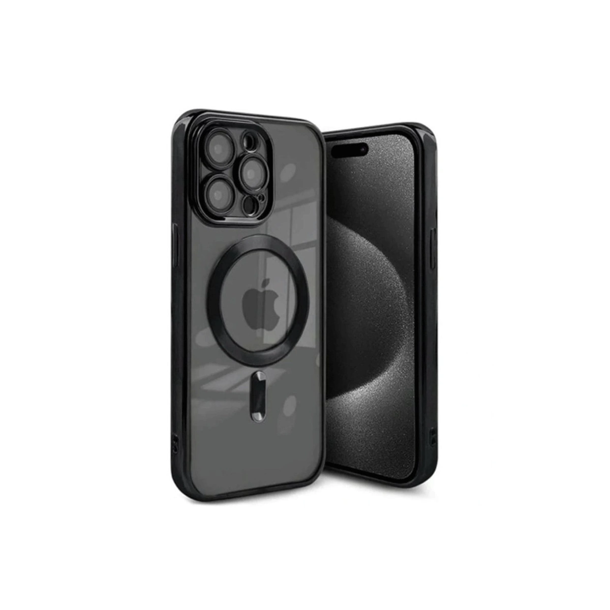 İphone 15 Pro Max Kılıf Kross Magneticsafe Kapak - Siyah