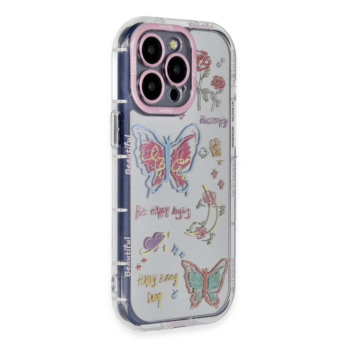İphone 15 Pro Max Kılıf Reflexion Desenli Kapak - Desen 8