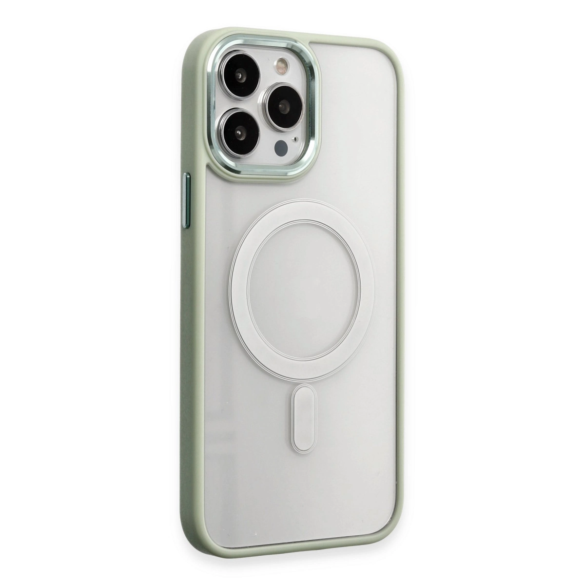 İphone 15 Pro Max Kılıf Room Magneticsafe Silikon - Su Yeşili