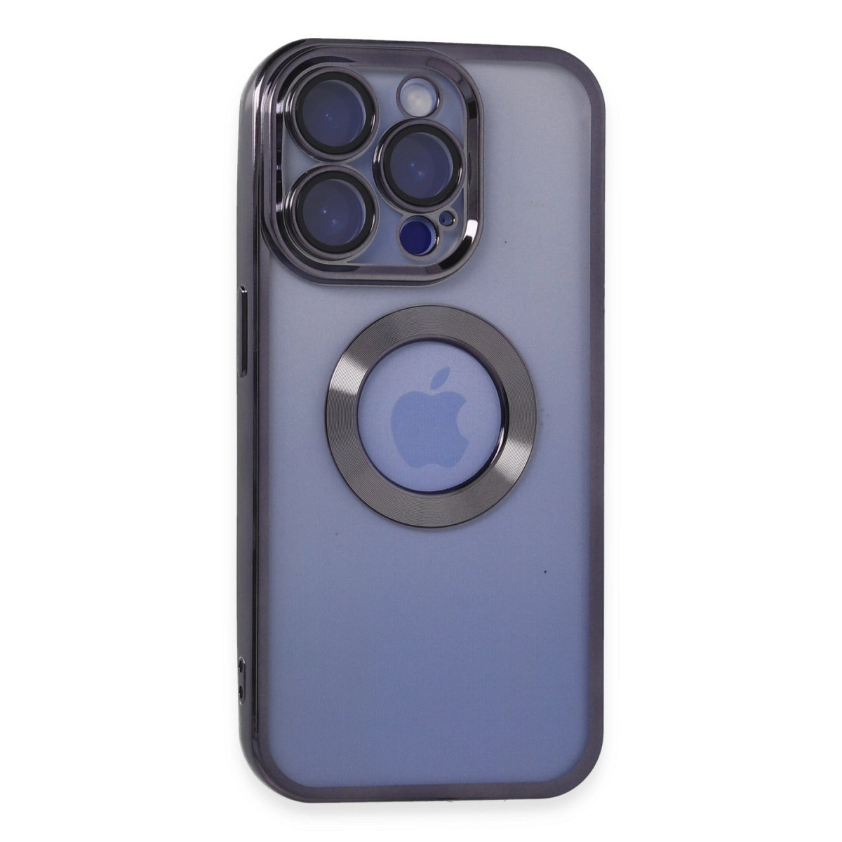 İphone 15 Pro Max Kılıf Slot Silikon - Mor