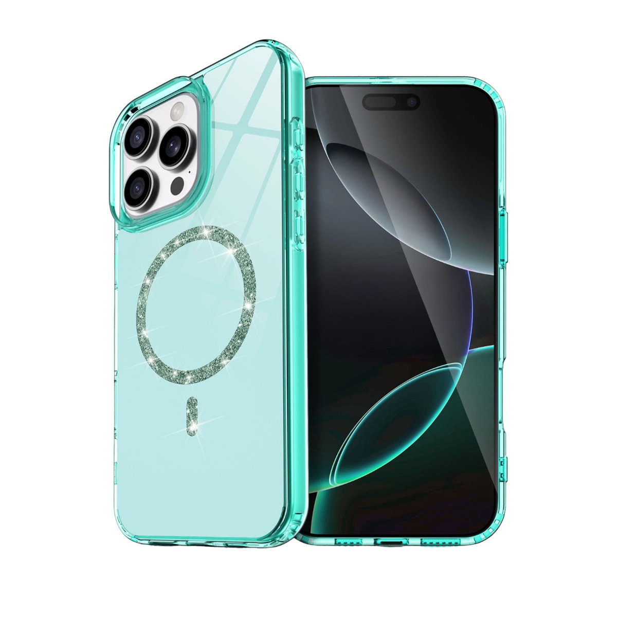 İphone 15 Pro Max Live Diamond Magsafe Kapak - Yeşil