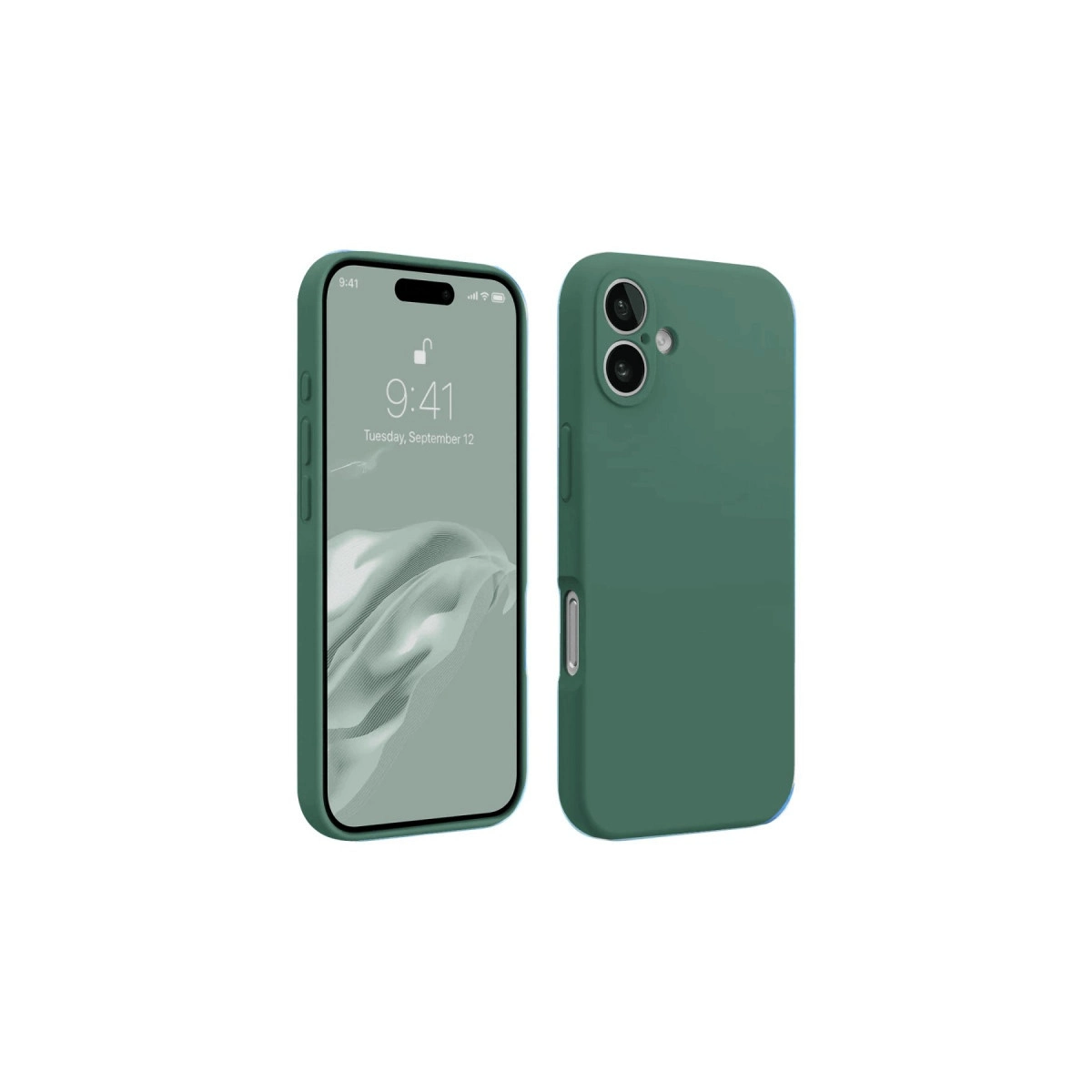 İphone 16 Kılıf First Silikon - Koyu Yeşil