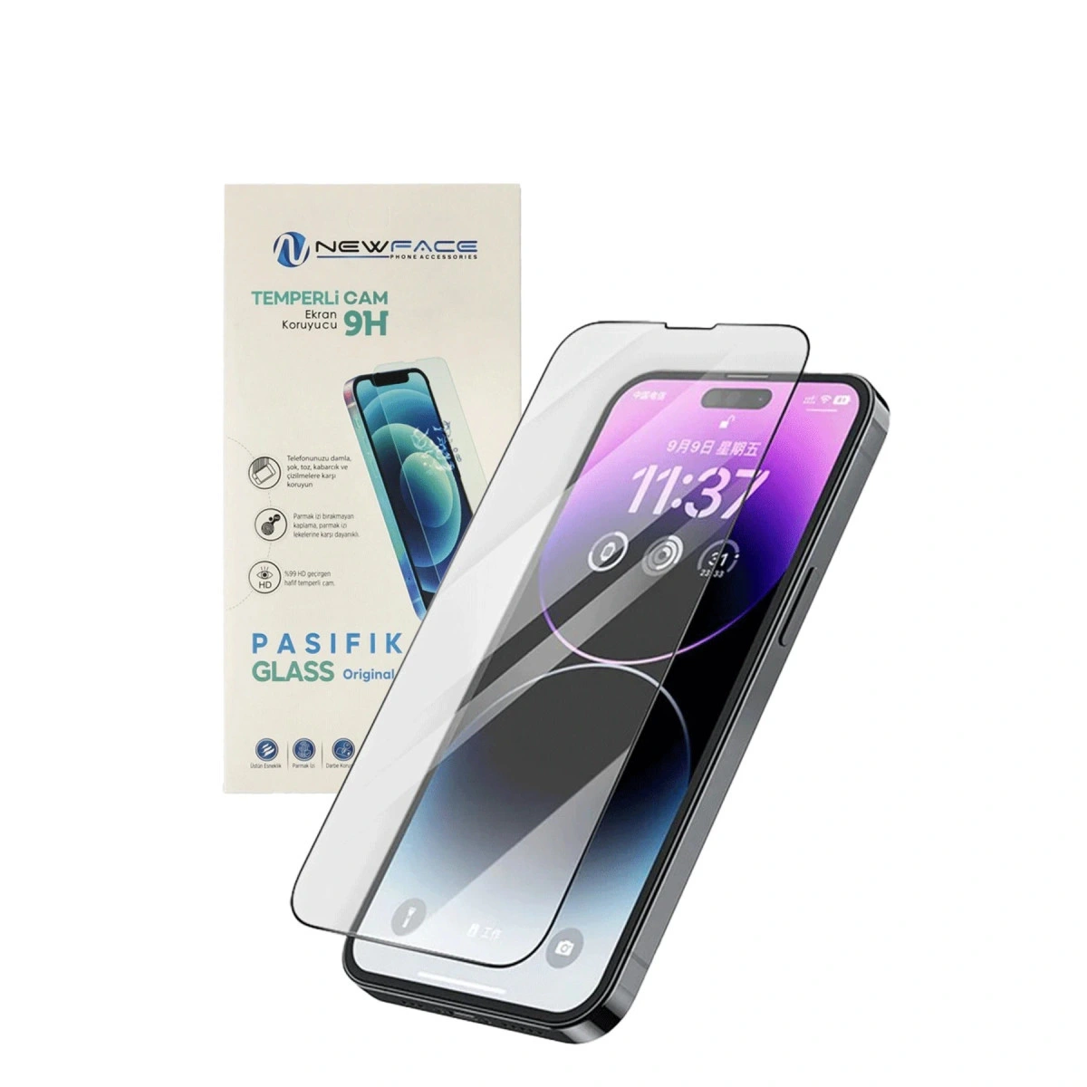 İphone 16 Pasifik Cam Ekran Koruyucu