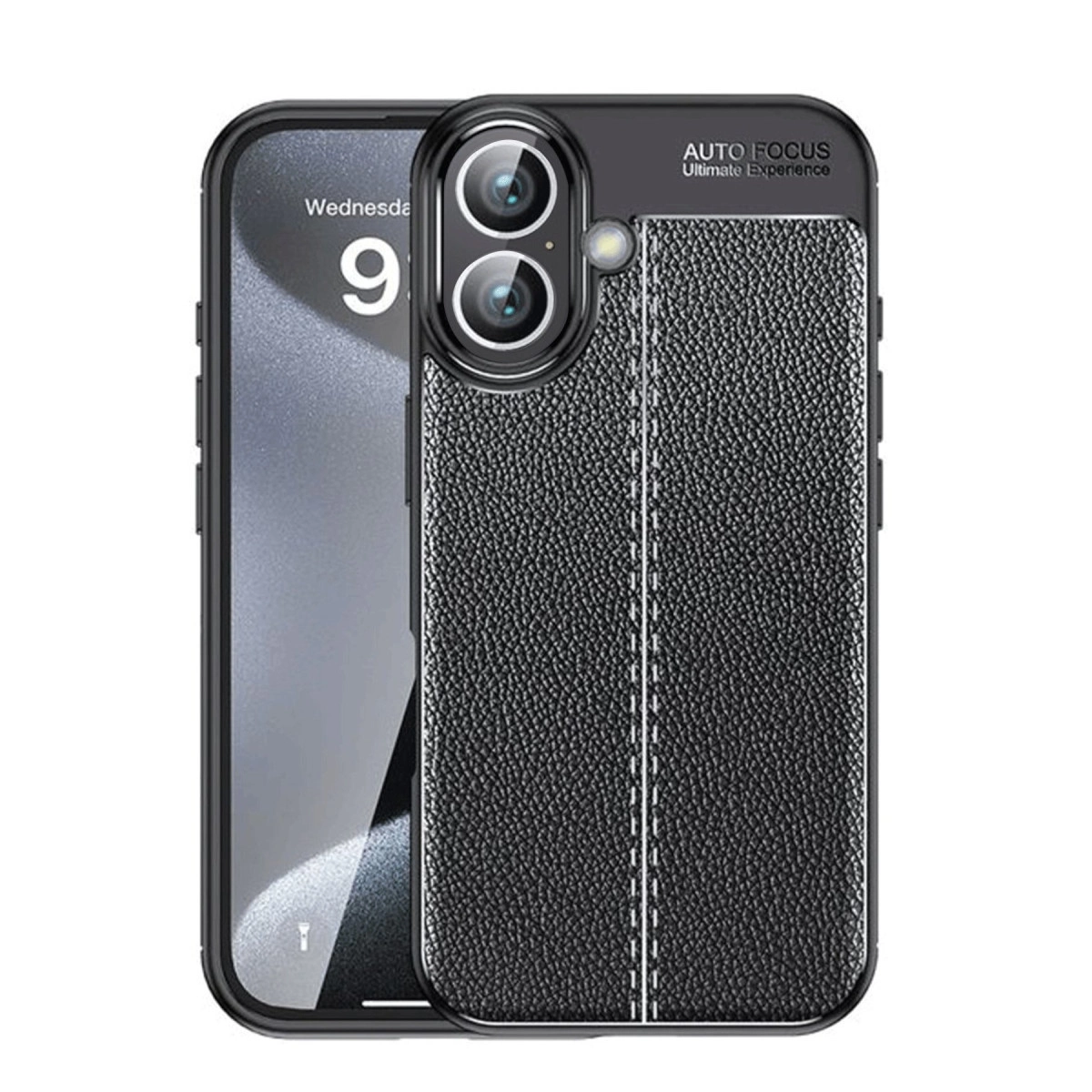 İphone 16 Plus Kılıf Auto Focus Kapak - Siyah
