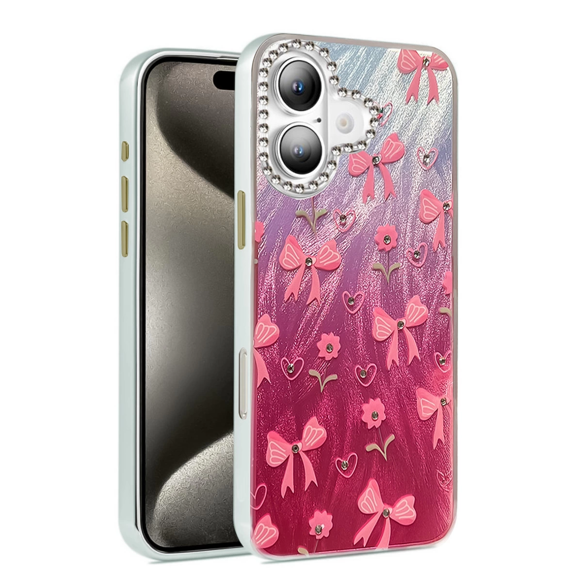 İphone 16 Plus Kılıf Blade Aynalı Desenli Kapak - Desen 3