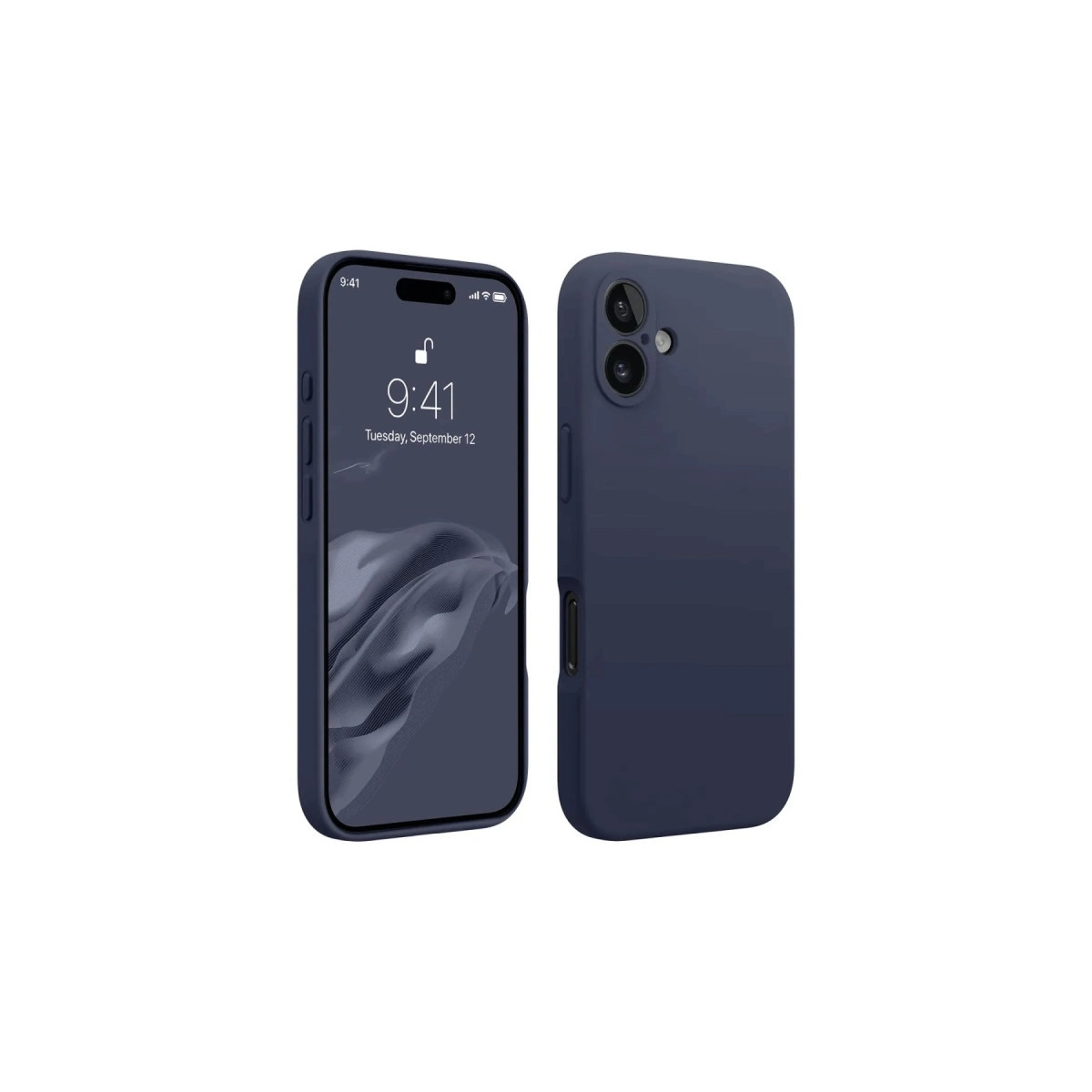 İphone 16 Plus Kılıf First Silikon - Lacivert