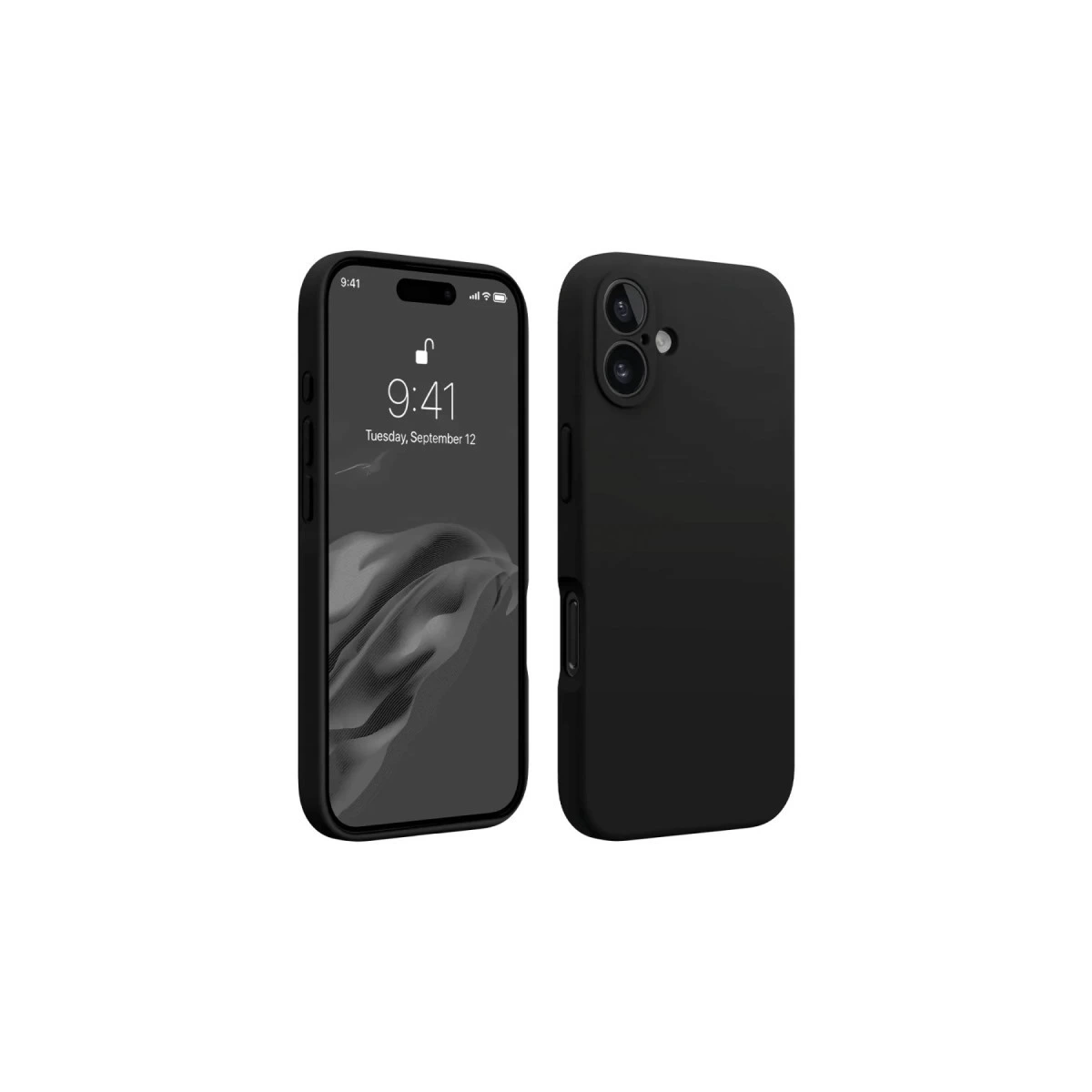 İphone 16 Plus Kılıf First Silikon - Siyah