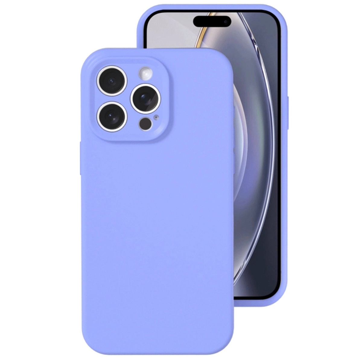 İphone 16 Pro Kılıf Nano İçi Kadife Silikon - Lila