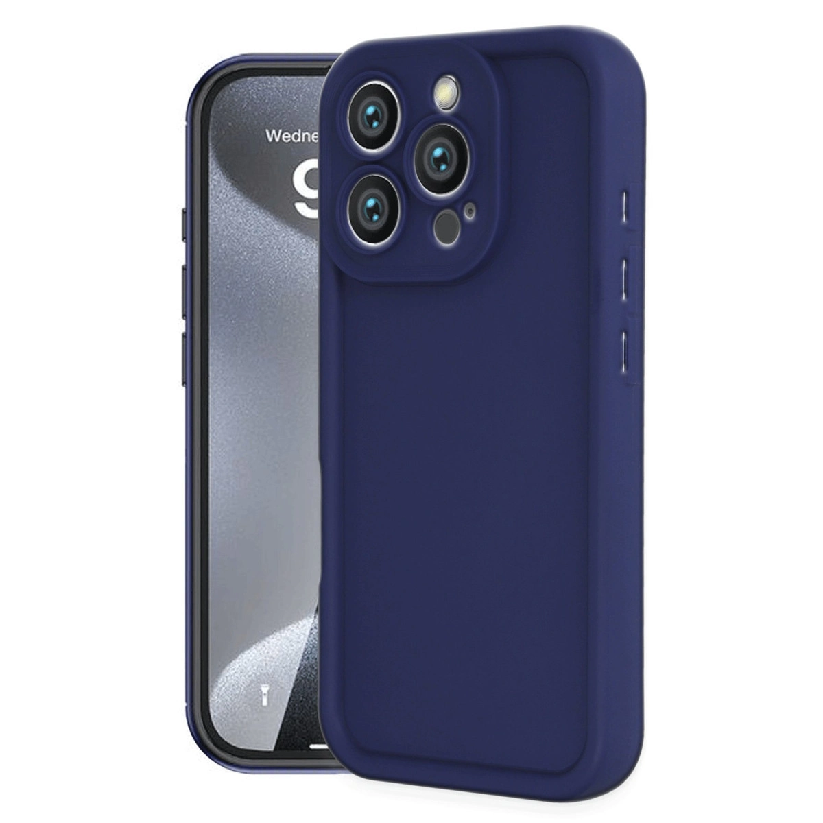 İphone 16 Pro Kılıf Viera Silikon - Lacivert