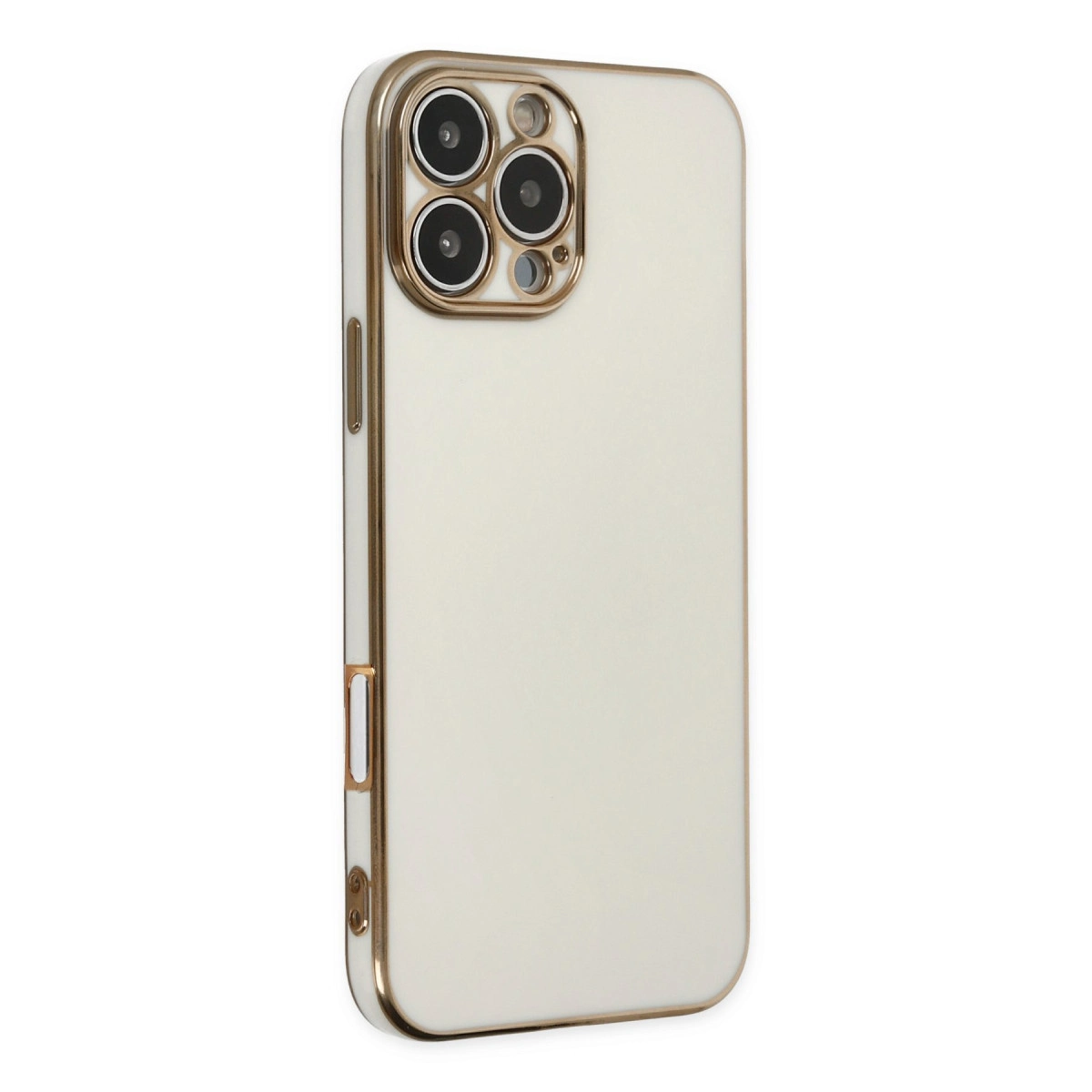İphone 16 Pro Kılıf Volet Silikon - Beyaz