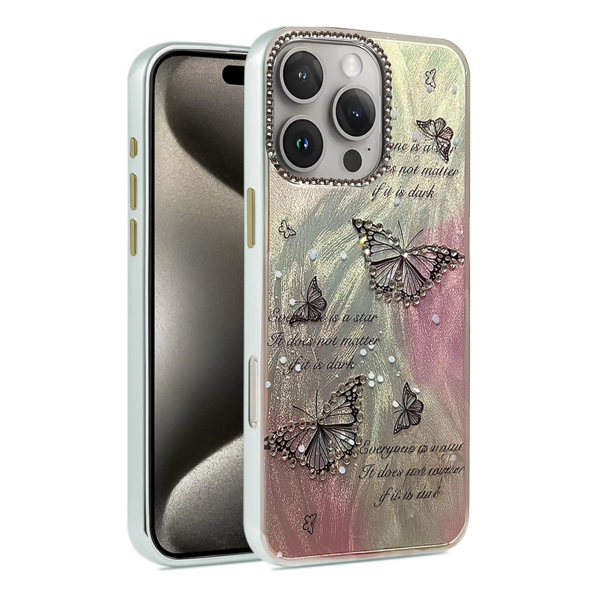 İphone 16 Pro Max Kılıf Blade Aynalı Desenli Kapak - Desen 6
